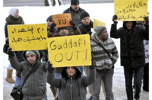 ... Diktator Gaddafi soll abtreten, fordern sie... 