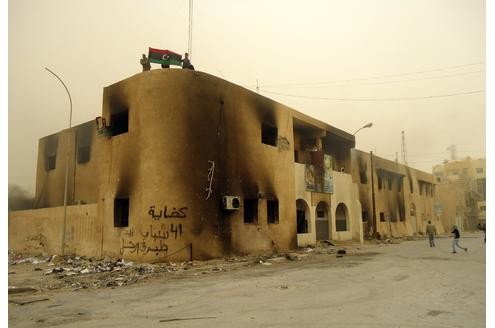 In Tobruk hissten die Menschen Flaggen ... Foto: rtr
