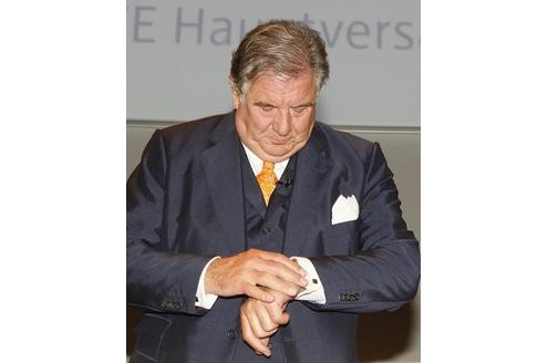Auch die Eröffnungsrede von Konzernchef Großmann... Foto: Reuters