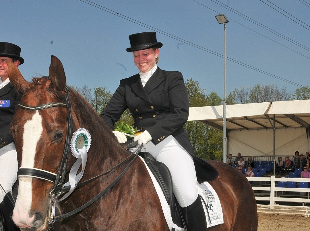 Grand Prix St. Georges: Isabell Wiese (RFV Massener Heide) belegte mit Don Natello Rang zwei.