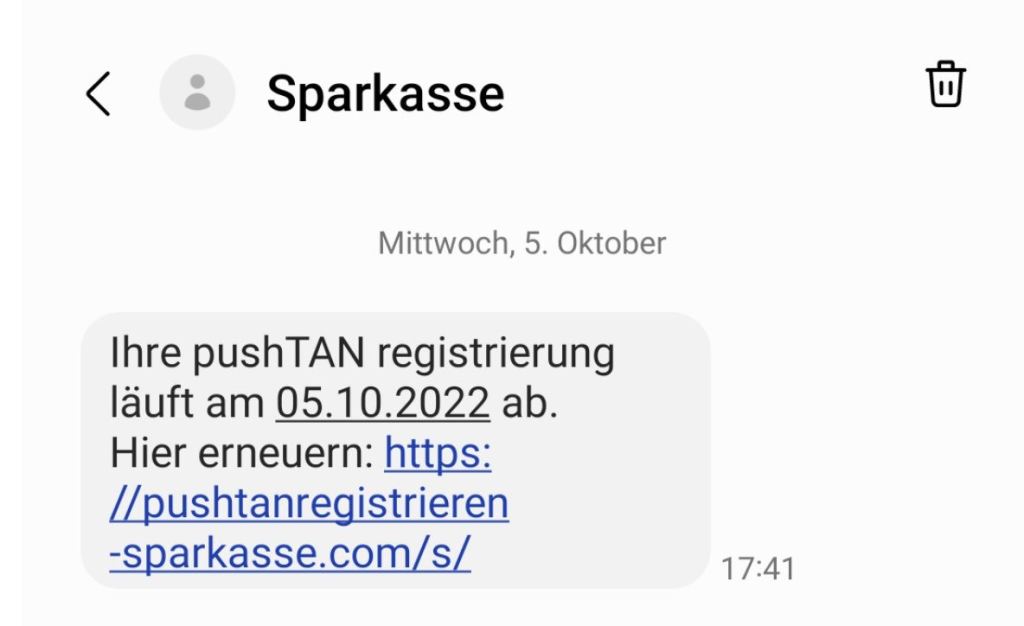 Sparkasse Betrug SMS