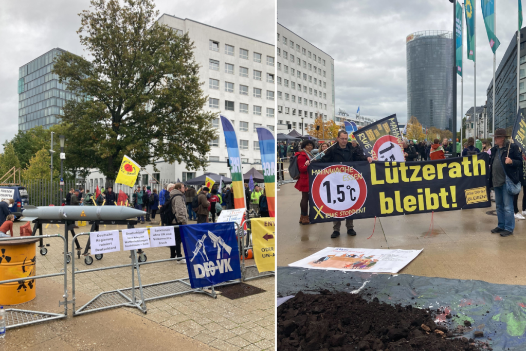 Proteste vor Grünen-Parteitag