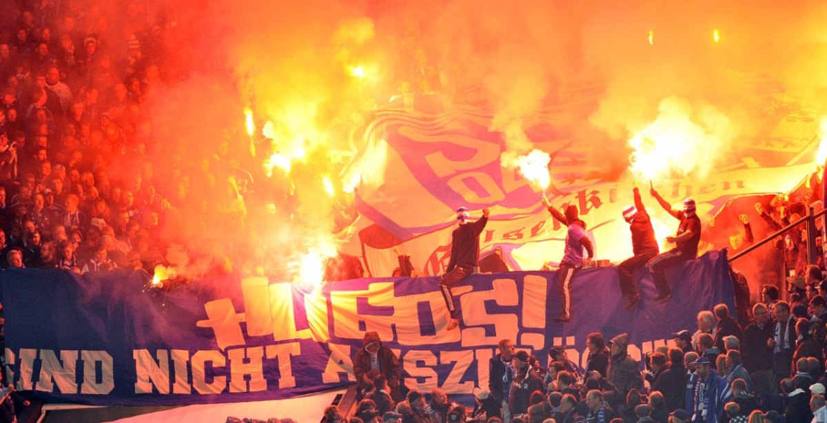 Schalke Pyro Bengalo Hugos Ultras