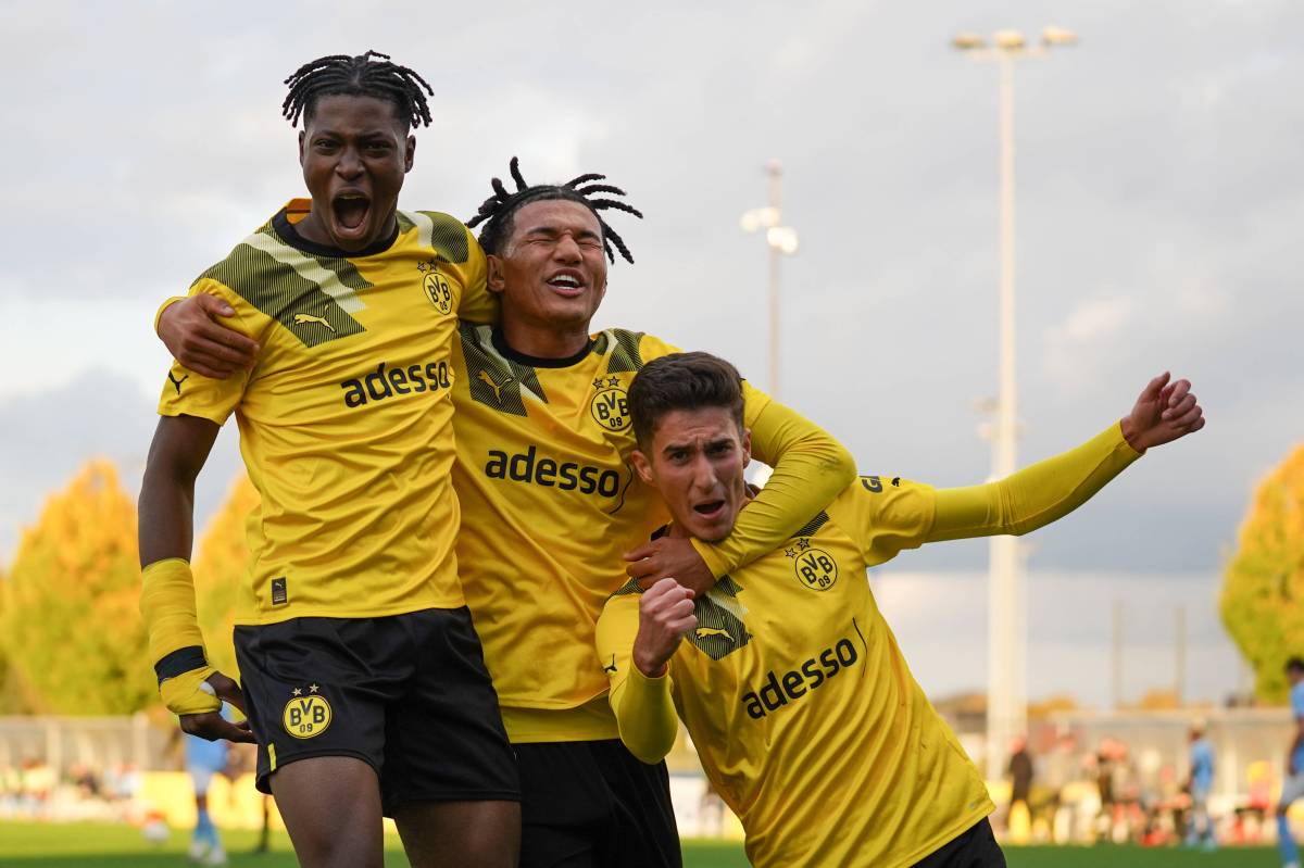 Jubel bei der U19 von Borussia Dortmund.