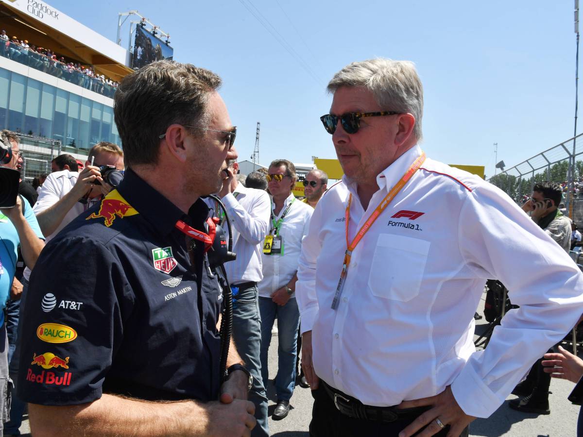 Formel 1: Red Bulls Christian Horner im Gespräch mit Ross Brawn.