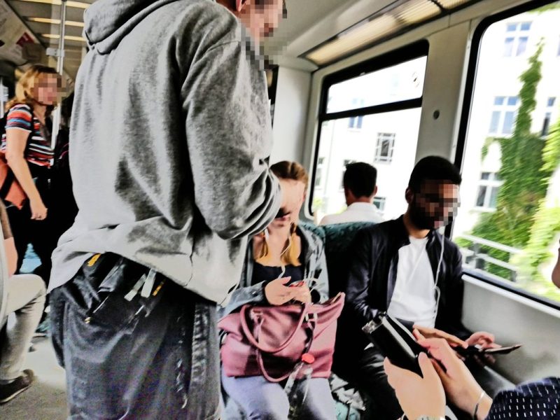 Deutsche Bahn Ticketkontrolle im Zug