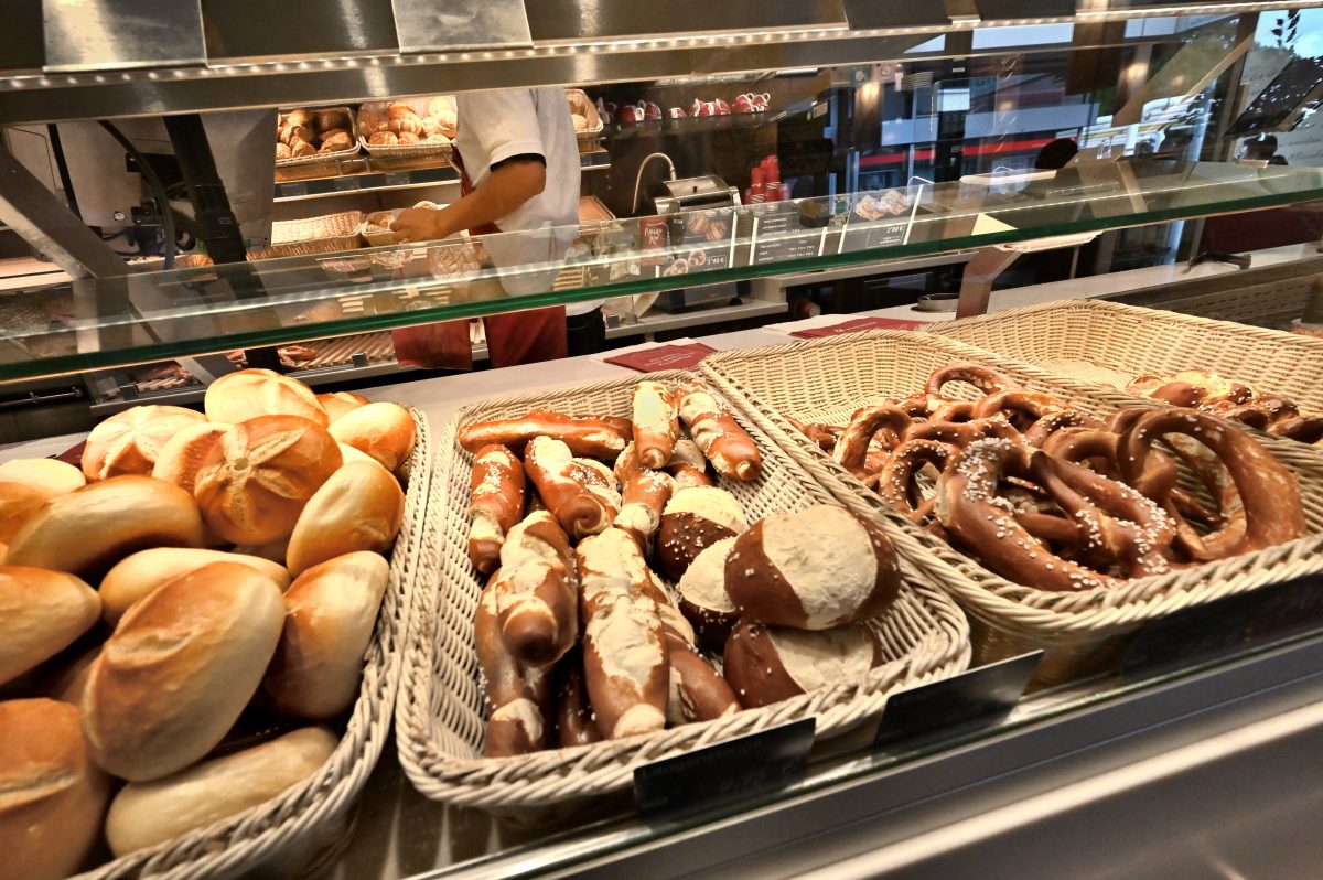 Bäckerei Gebäckauslage