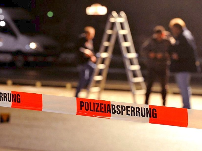 Spurensicherung nach der Schießerei in Oberhausen.