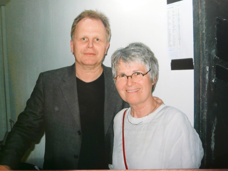 Monika Bielfeld: Mein Foto mit Herbert vom 10. Juni 2006. Aufgenommen wurde es in der Christuskirche in Bochum.
