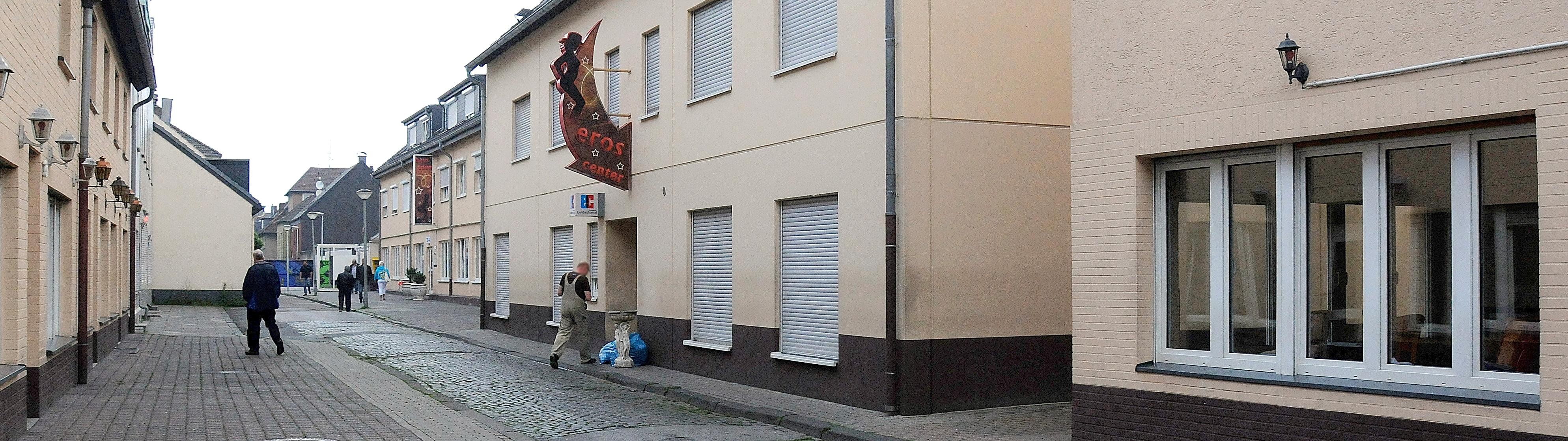 Die Betreiber eines Bordells an der Flasshofstraße in Oberhausen laden zu einer Besichtigung ein.Foto: Gerd Wallhorn/WAZ FotoPool