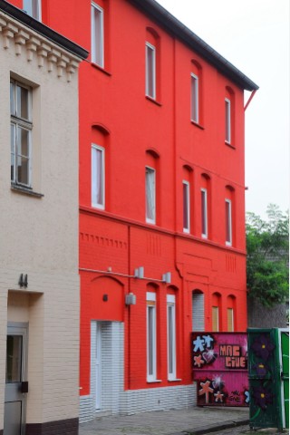 Die Betreiber eines Bordells an der Flasshofstraße in Oberhausen laden zu einer Besichtigung ein.Foto: Gerd Wallhorn/WAZ FotoPool