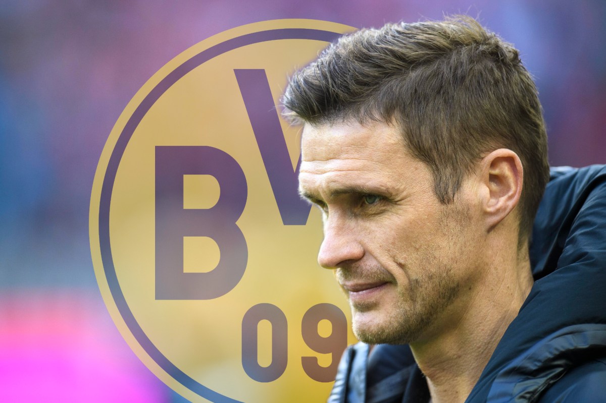 Borussia Dortmunds Sportdirektor Sebastian Kehl schaut ernst.