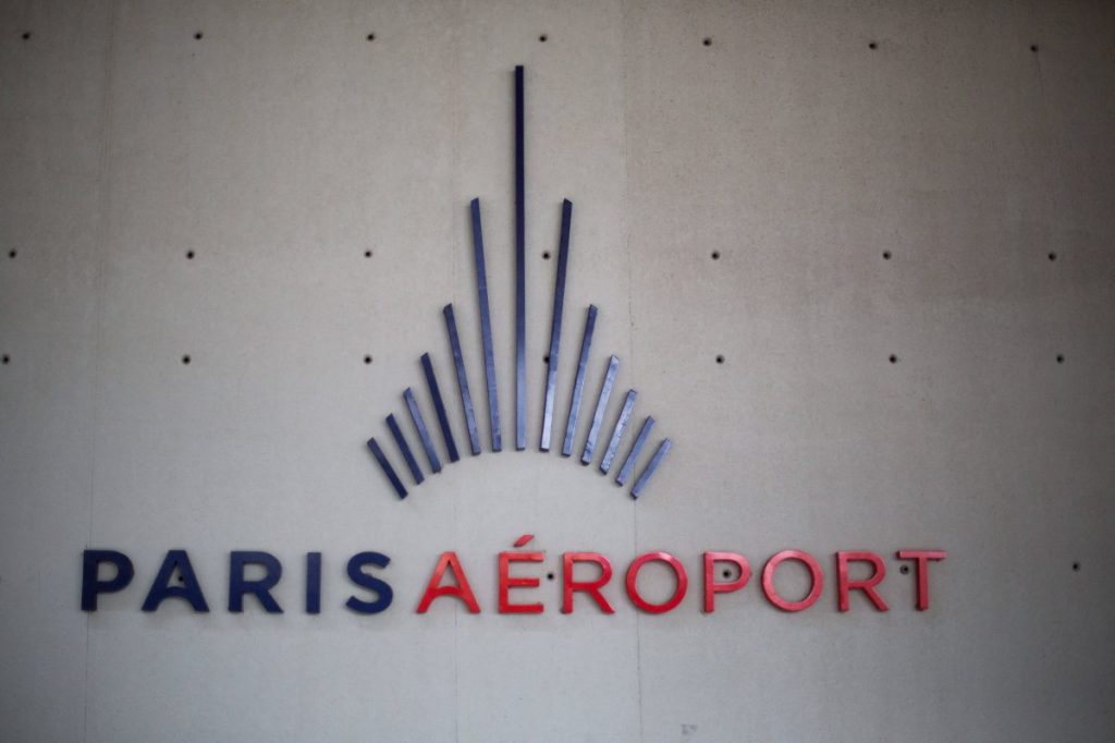 Das Logo des Flughafens Paris.
