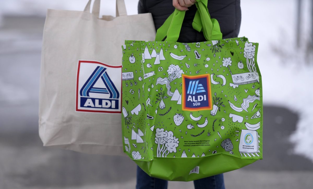 Aldi Nord und SÃ¼d Einkaufstaschen