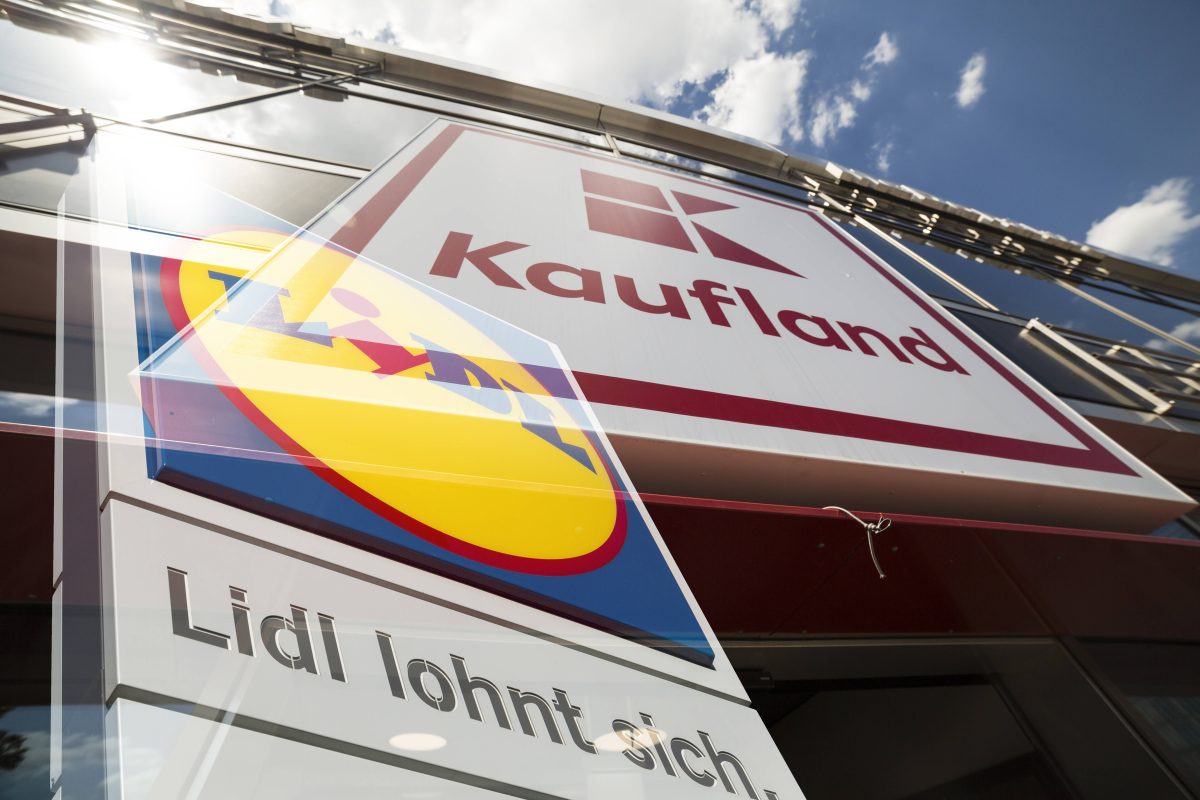 Kaufland Lidl Logo Fotomontage