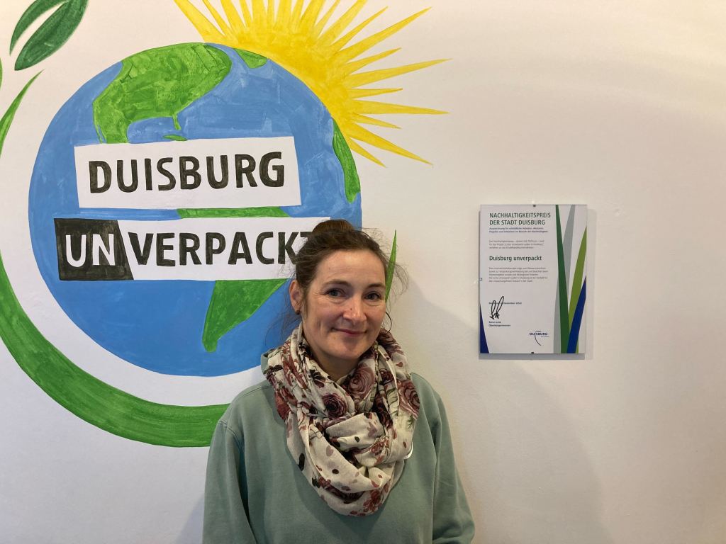 Angelika Sanders vom Unverpacktladen Duisburg.