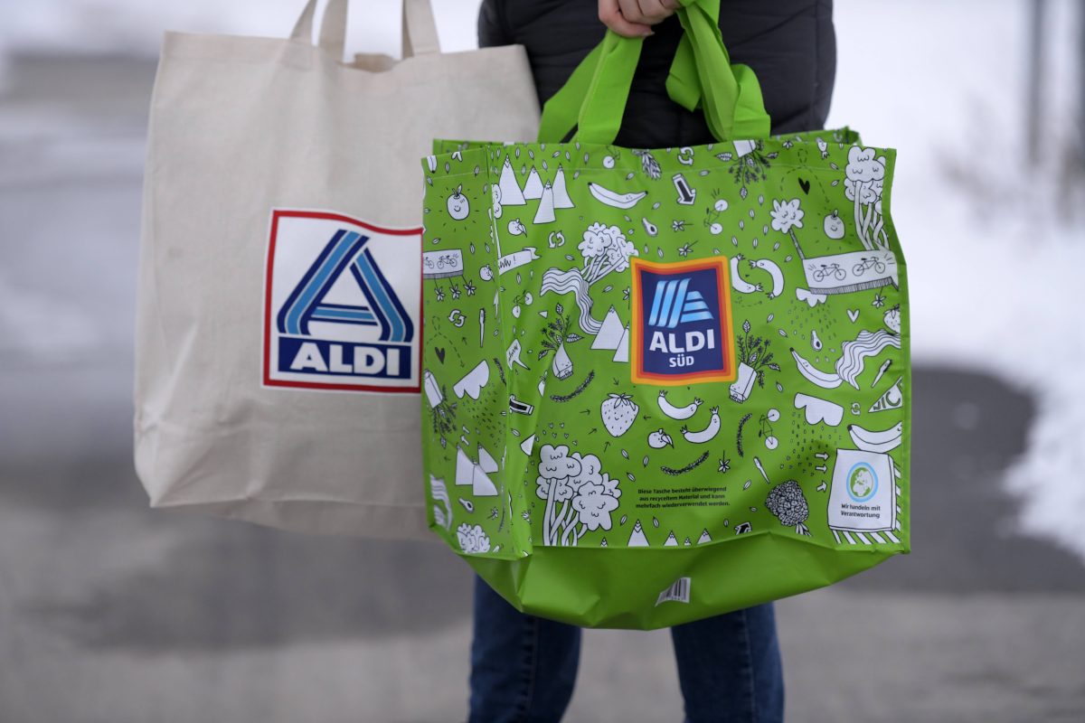 Aldi Nord und SÃ¼d Einkauftaschen