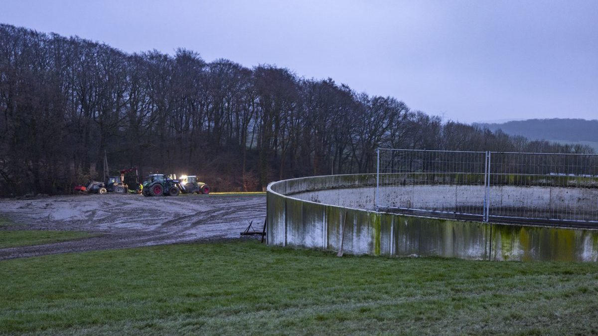 Velbert defekter Gülletank