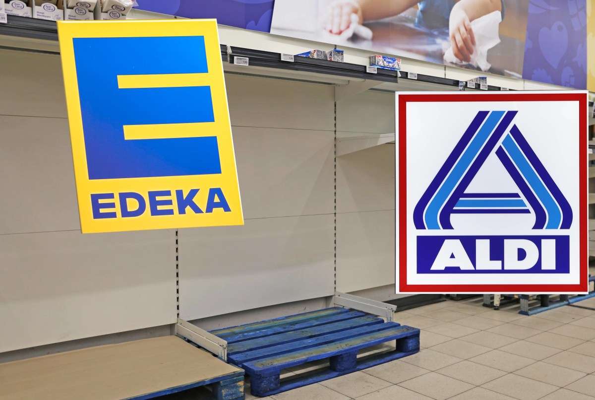 Kunden von Edeka und Aldi stehen oft vor leeren Mineralwasser-Regalen.