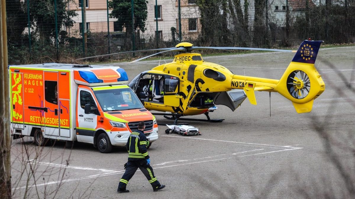 Hagen Rettungshubschrauber bringt Kleinkind in Klinik