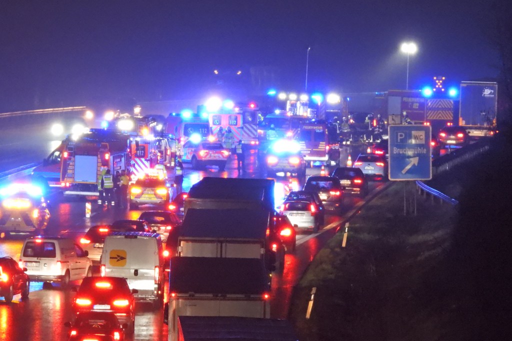 Unfall auf der A1 in NRW