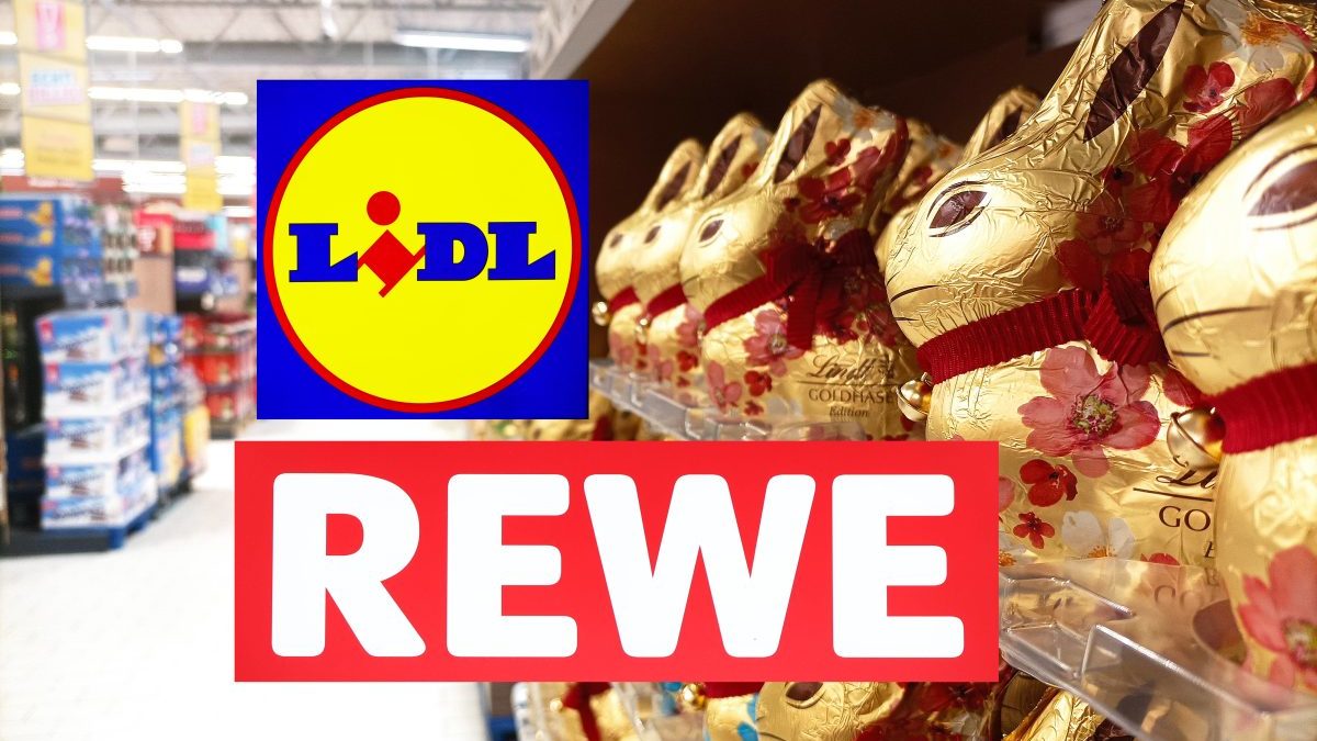 Lidl, Rewe und Co. Schoko-Osterhasen im Supermarkt