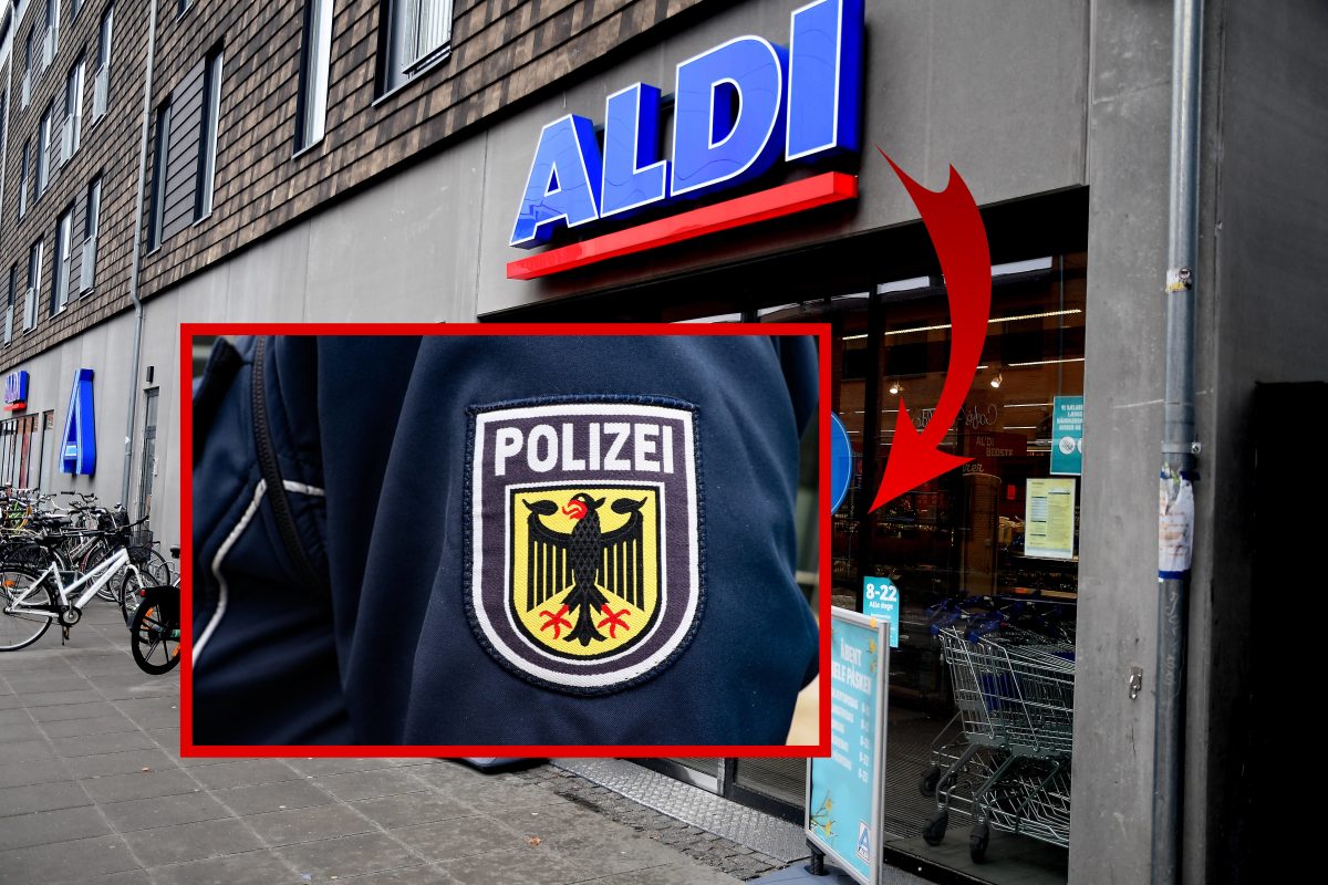 Polizei-Einsatz bei Aldi