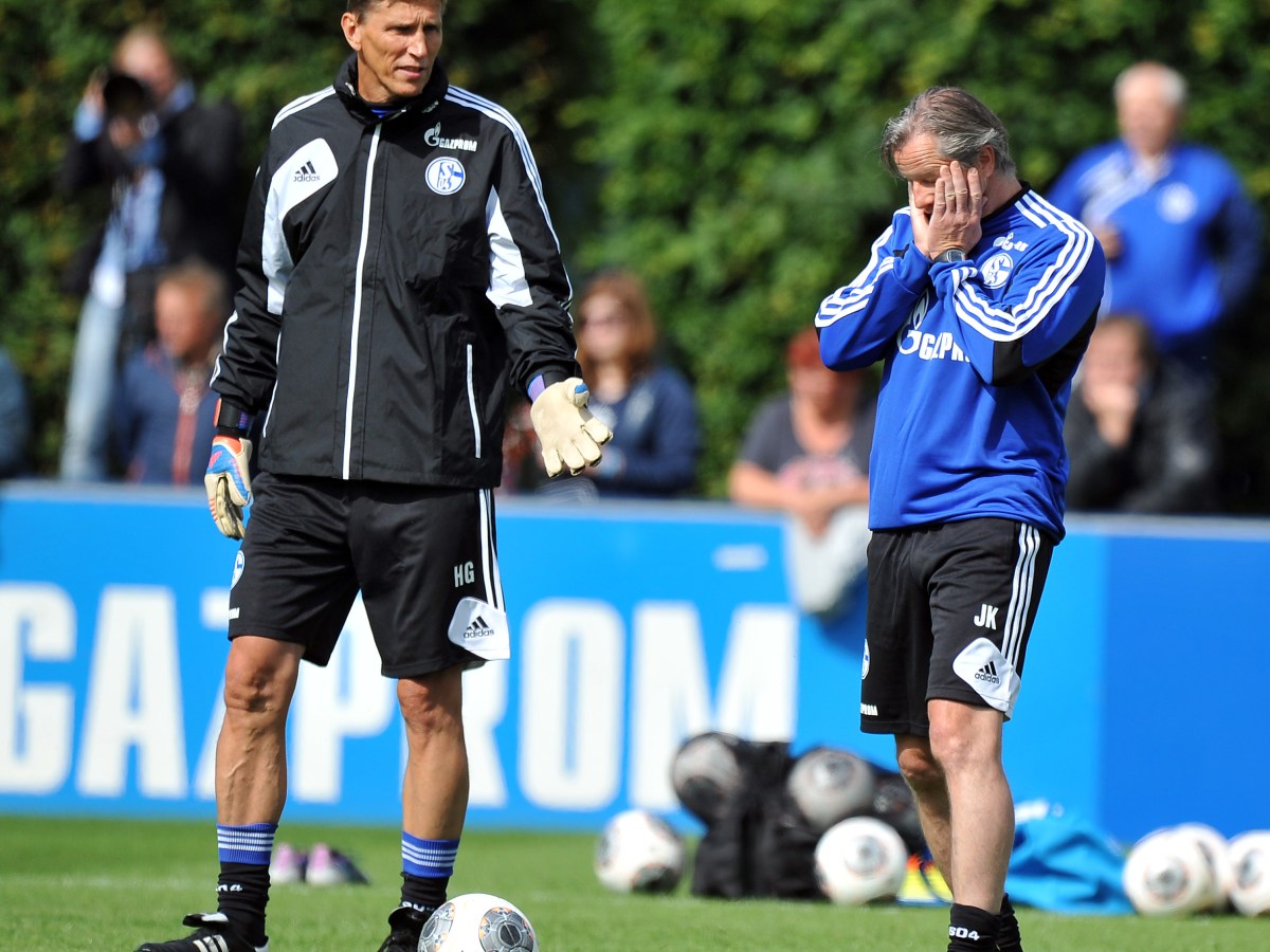 FC Schalke 04: Holger Gehrke (l.) trainierte bei den Knappen die Torhüter.