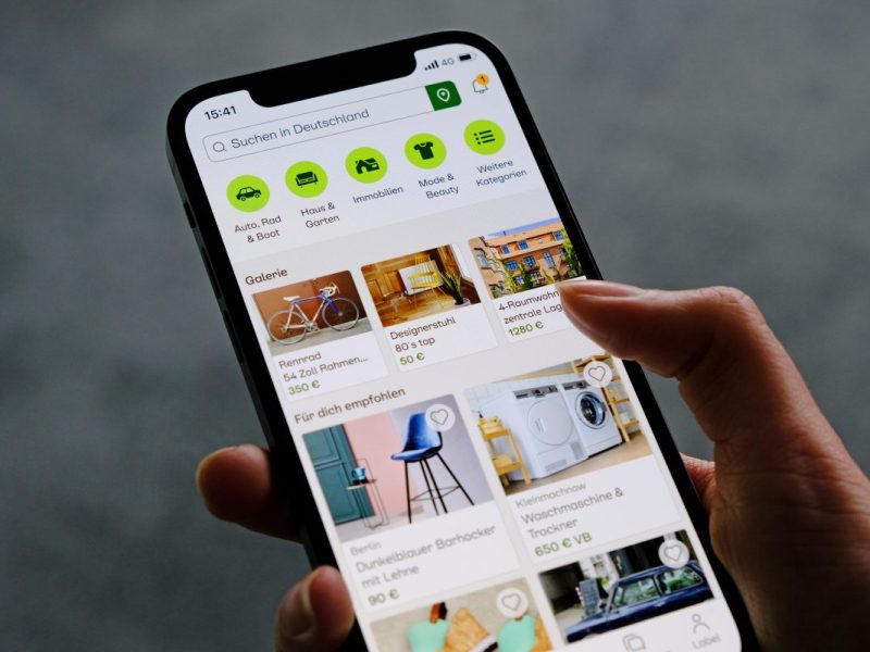 Ebay Kleinanzeigen als App auf dem Smartphone