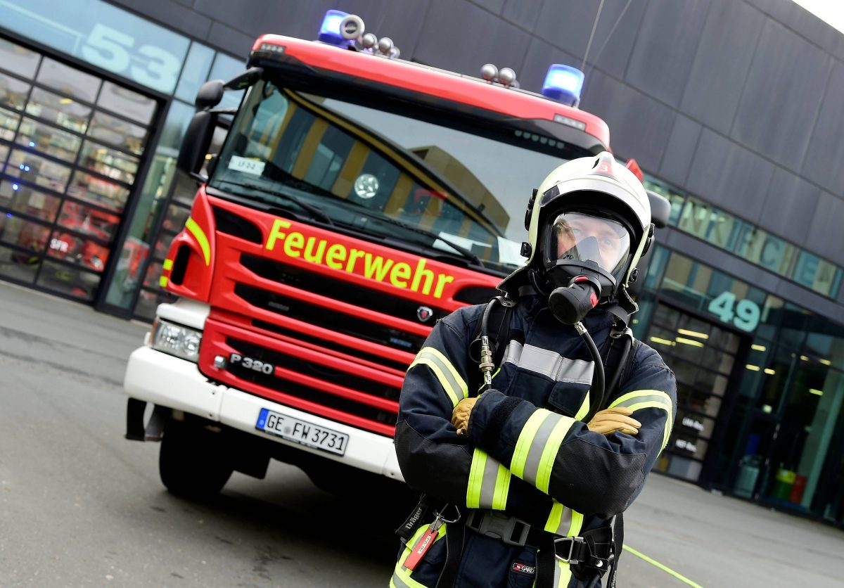 Die Feuerwehr Gelsenkirchen musst schnell sein am Ostersonntag.