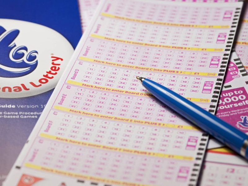 National Lottery Los und Stift
