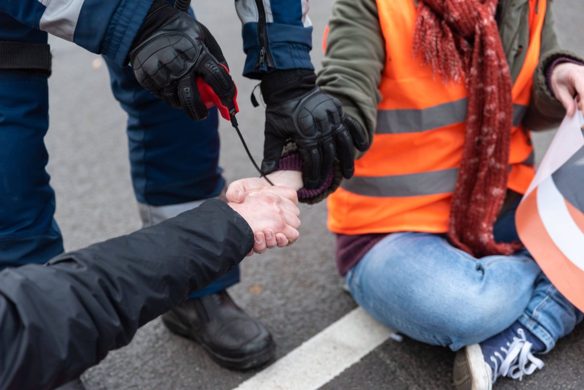 Solidarität-Demo mit der Letzten Generation nach Razzien.