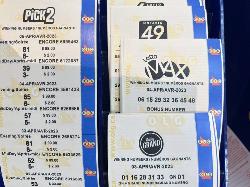 Lotto-Scheine aus Kanada