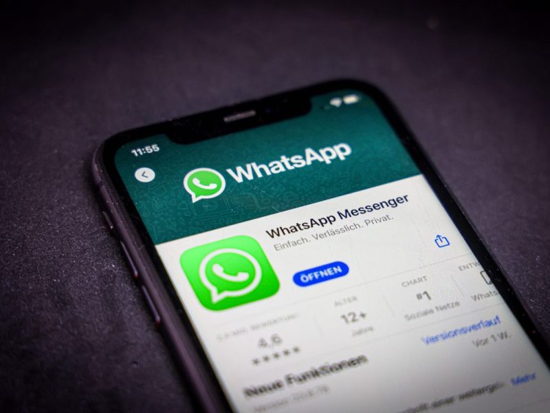 Whatsapp auf Smartphone geöffnet