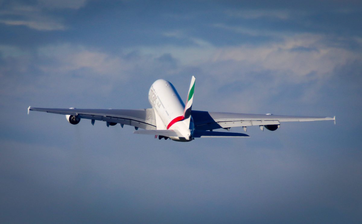 Flugzeug in der Luft