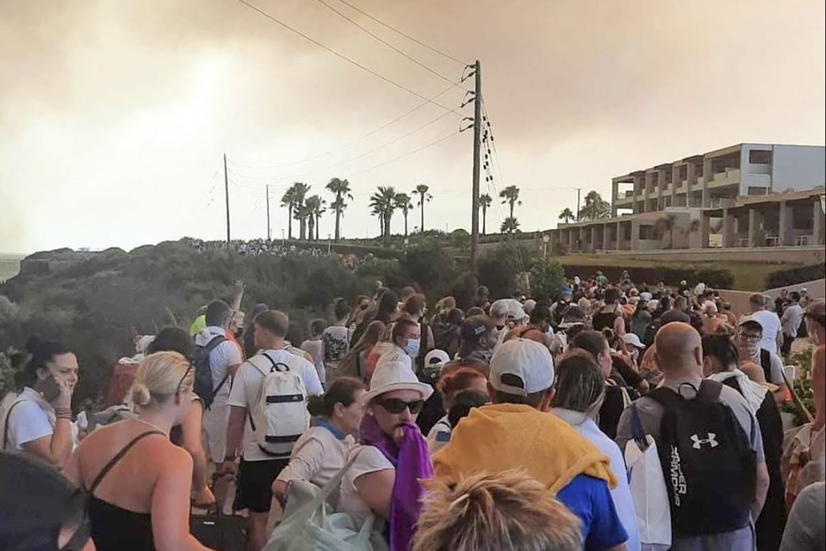 Waldbrand auf Rhodos, Griechenland