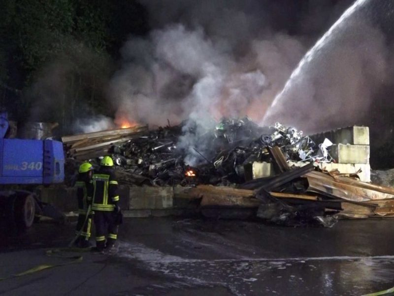 Feuer in Marl (NRW)