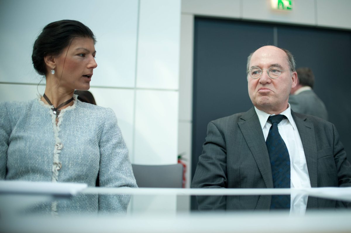 Linken-Ikone Sahra Wagenknecht überlegt eine eigene Partei zu gründen. Doch Gregor Gysi räumt dieser nicht all zu große Erfolgschancen ein.