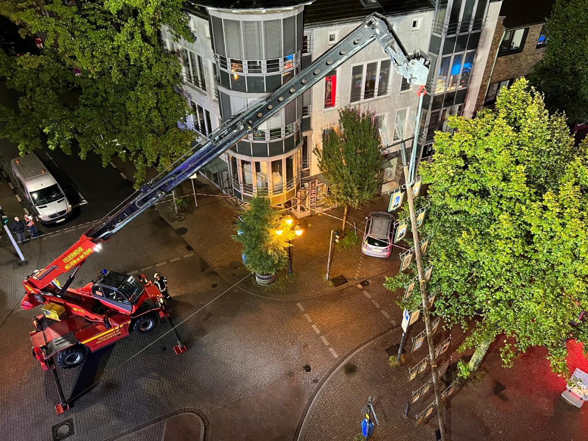 In Mülheim musste ein Maibaum gefällt werden.