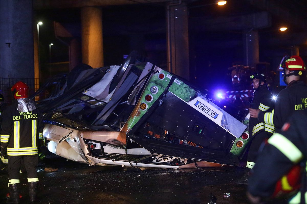 Vendig, Italien, Bus-Unglück