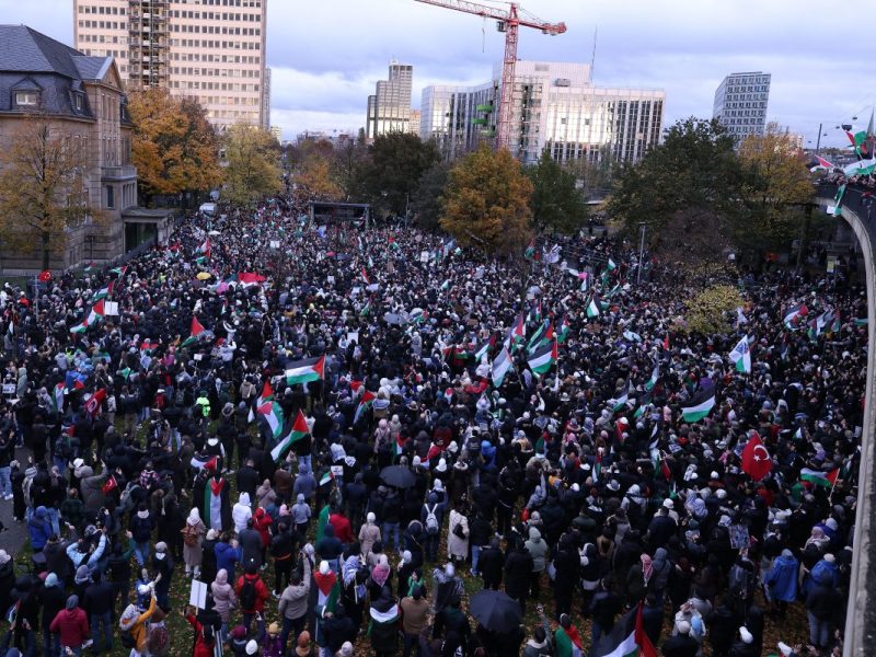 Demonstration in Düsseldorf
