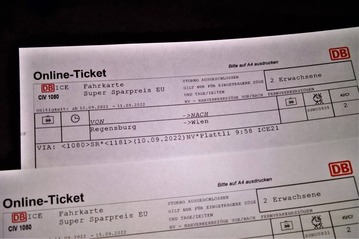 Deutsche Bahn ICE-Tickets