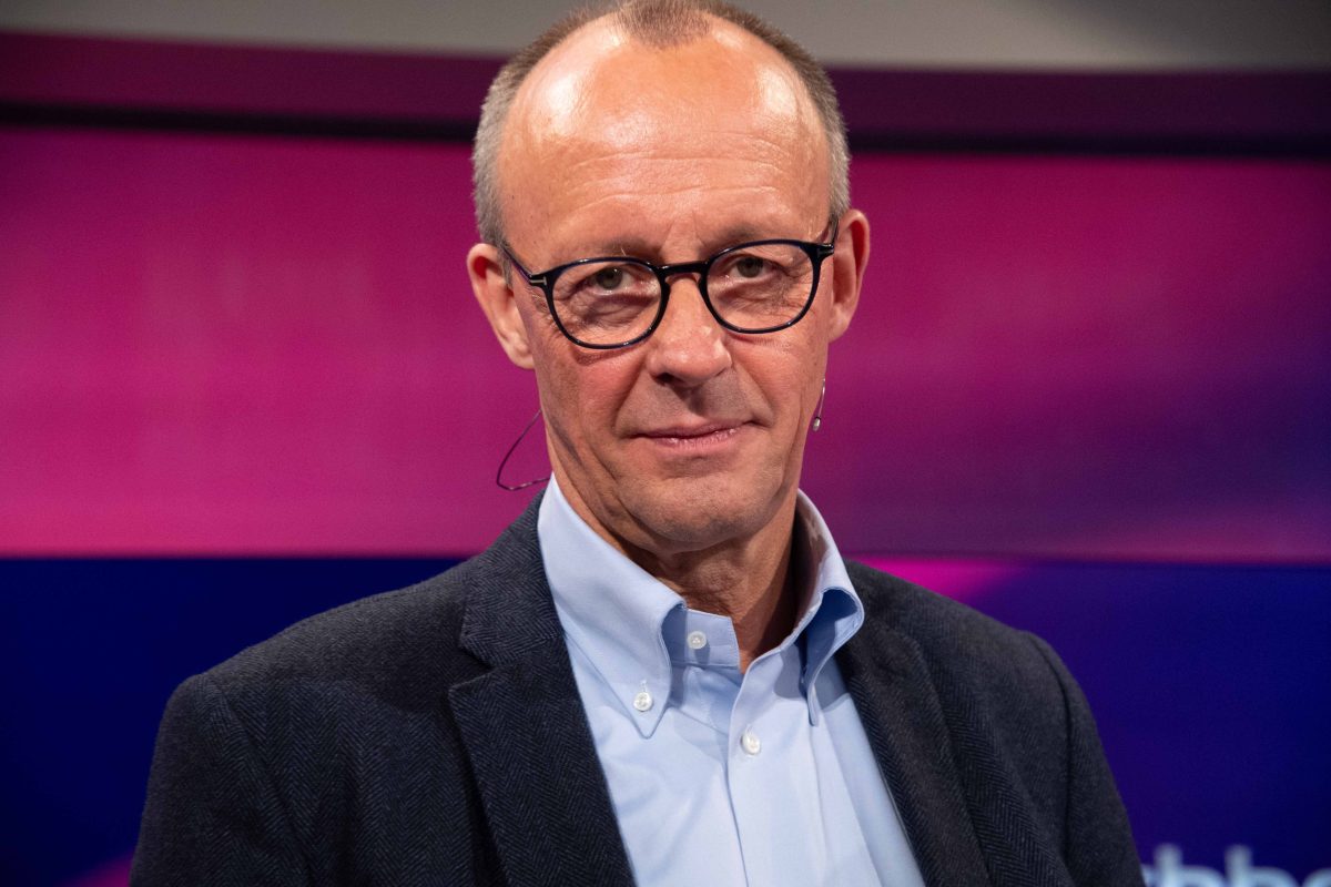 Politiker Friedrich Merz, CDU-Parteichef und Oppositionsführer im Bundestag, zu Gast in der ARD Talkshow Maischberger