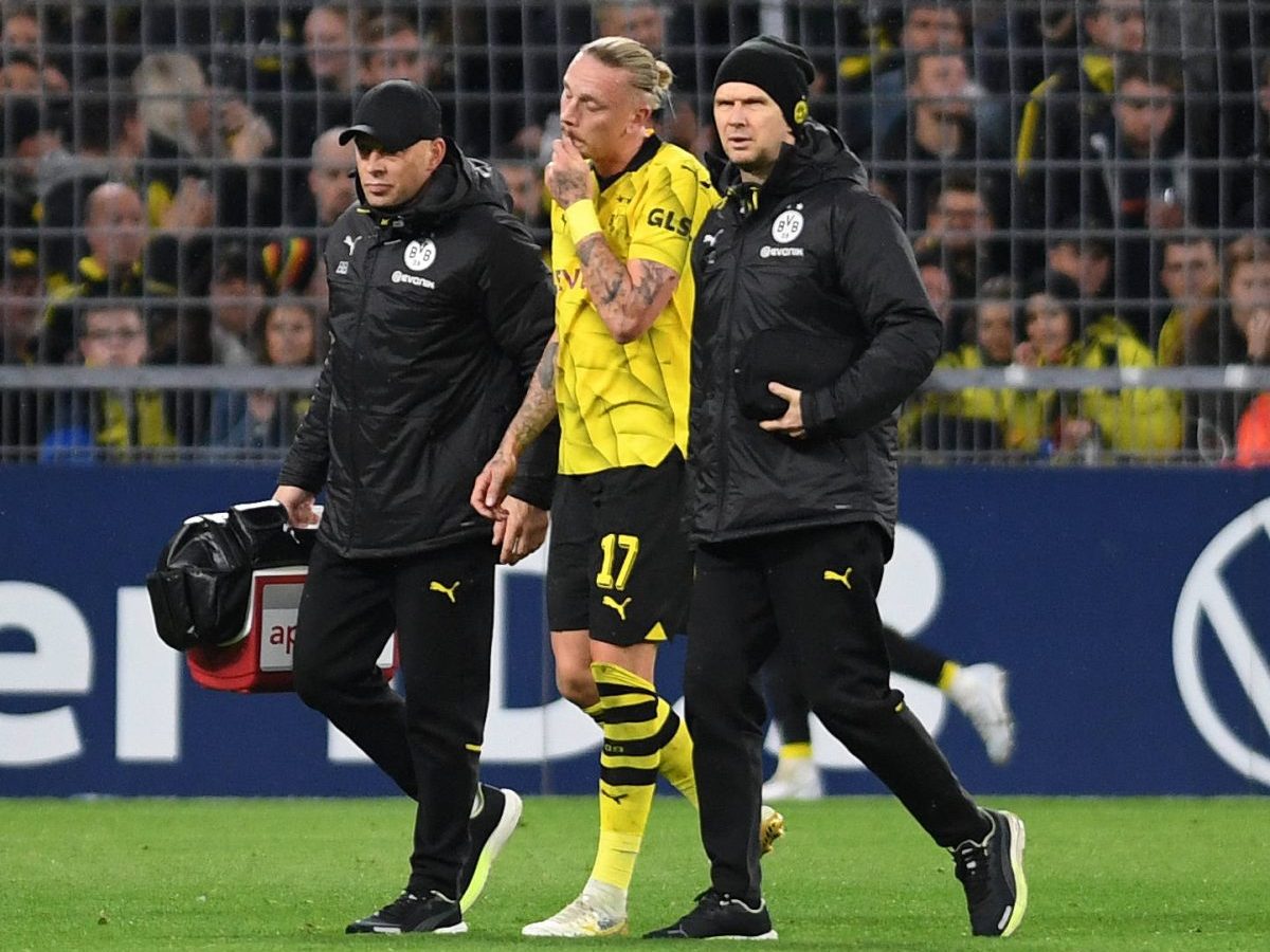 Borussia Dortmund: Marius Wolf muss angeschlagen runter.