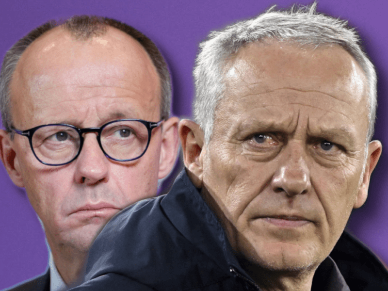 Fußballtrainer Streich geht CDU-Chef Merz an.