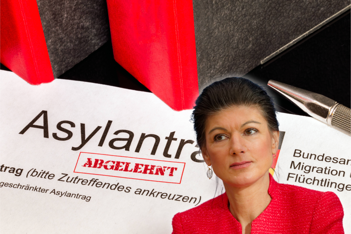 Ein Statement von Sahra Wagenknecht über Asyl ist „Quatsch“.