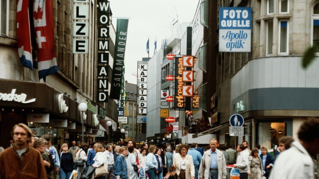 Blick in die Innenstadt von Hannover in den 1980ern.