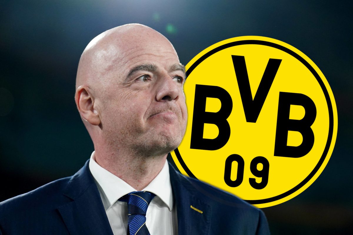 Gianni Infantino, seines Zeichens FIFA-Präsident wendet sich an Borussia Dortmund.