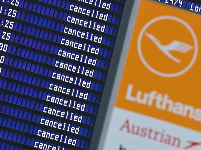 Lufthansa-Streik: Nächster Verdi-Hammer sorgt für viele Flugausfälle.