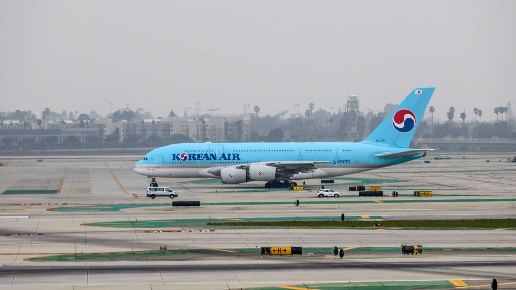 korean air flugzeug am LAX